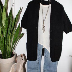 Vintage Alpaca/Wool Blend Black Sweater